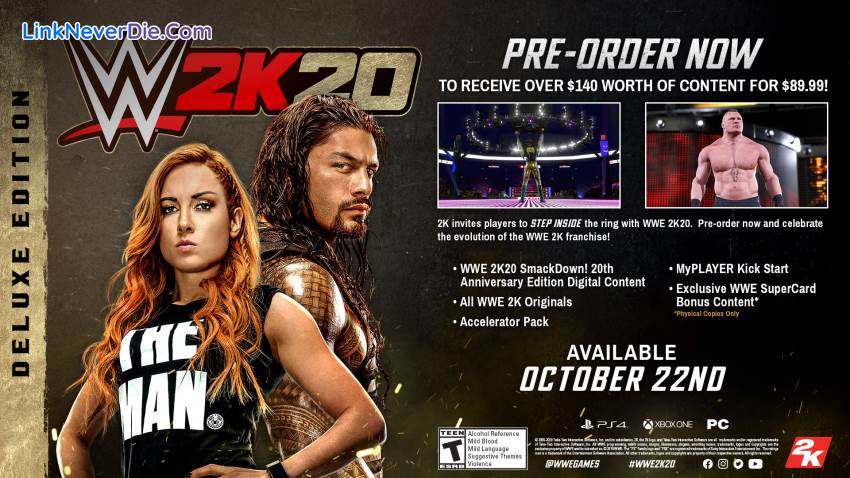 Hình ảnh trong game WWE 2K20 (screenshot)