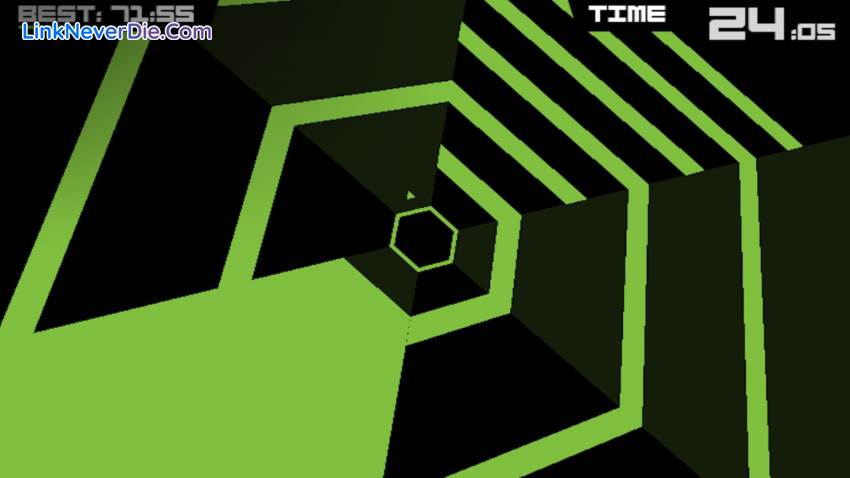 Hình ảnh trong game Super Hexagon (screenshot)