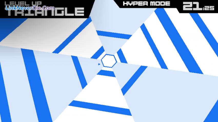 Hình ảnh trong game Super Hexagon (screenshot)