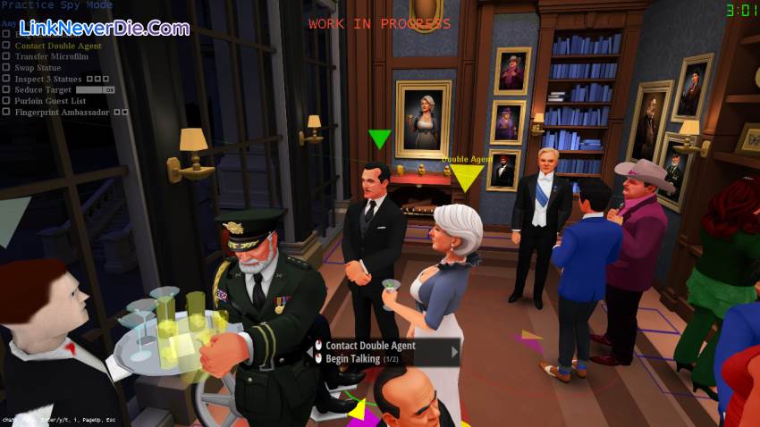 Hình ảnh trong game SpyParty (screenshot)