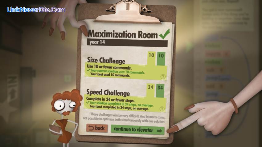 Hình ảnh trong game Human Resource Machine (screenshot)