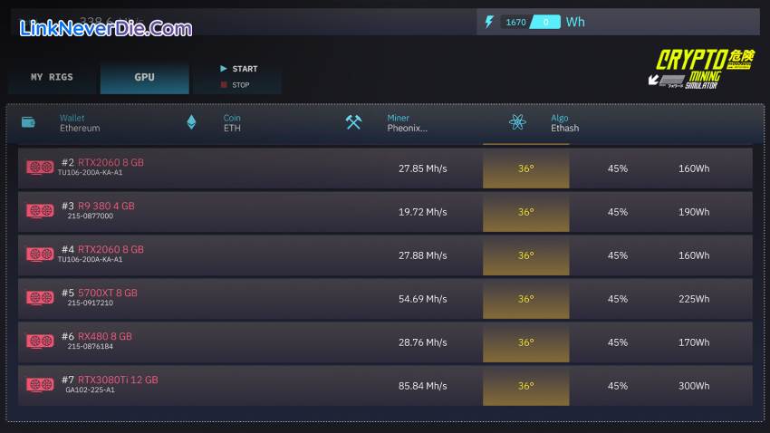 Hình ảnh trong game Crypto Mining Simulator (screenshot)