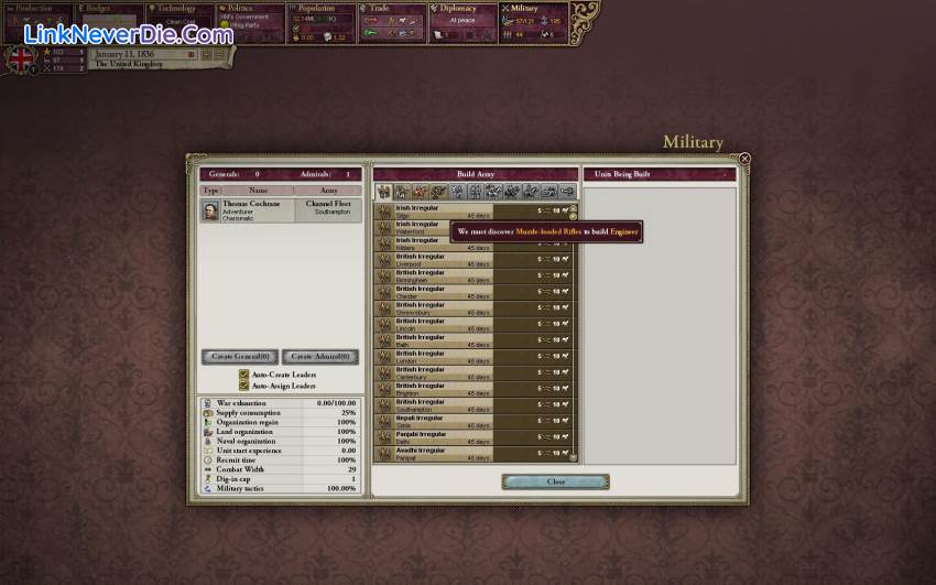 Hình ảnh trong game Victoria II (screenshot)