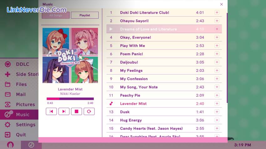 Hình ảnh trong game Doki Doki Literature Club Plus! (screenshot)