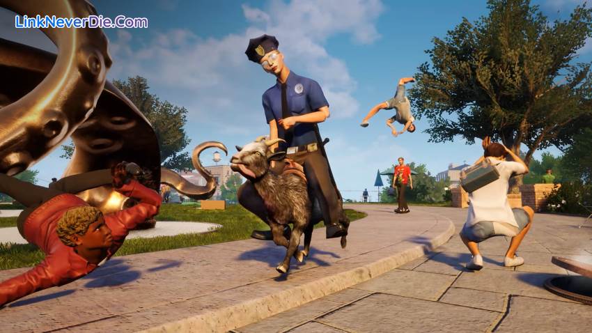 Hình ảnh trong game Goat Simulator 3 (screenshot)