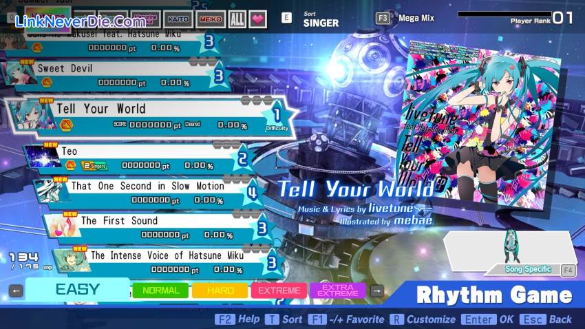 Hình ảnh trong game Hatsune Miku: Project DIVA Mega Mix (screenshot)