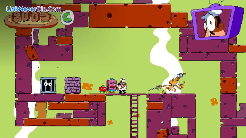 Hình ảnh trong game Pizza Tower (screenshot)