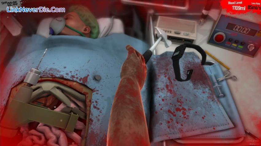 Hình ảnh trong game Surgeon Simulator (screenshot)