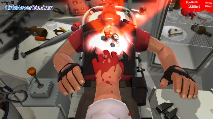 Hình ảnh trong game Surgeon Simulator (screenshot)