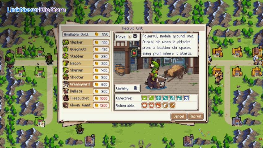 Hình ảnh trong game Wargroove (screenshot)