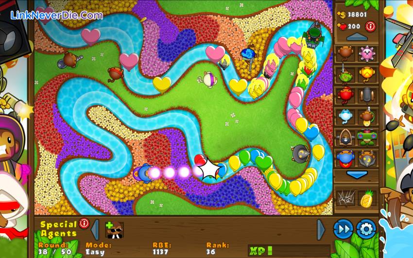 Hình ảnh trong game Bloons TD 5 (screenshot)