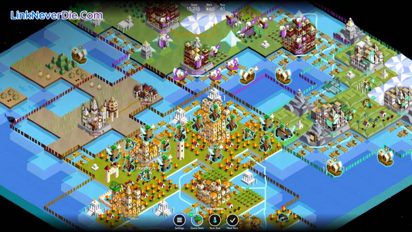 Hình ảnh trong game The Battle of Polytopia (screenshot)