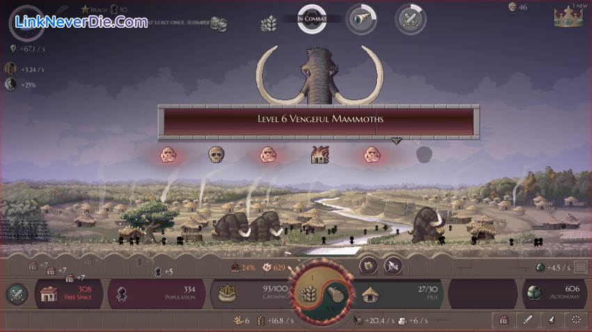 Hình ảnh trong game Microcivilization (screenshot)