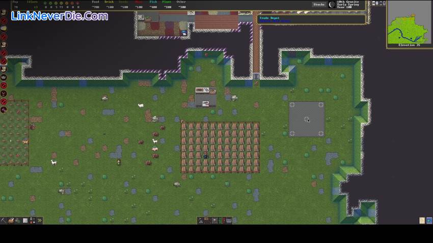 Hình ảnh trong game Dwarf Fortress (screenshot)