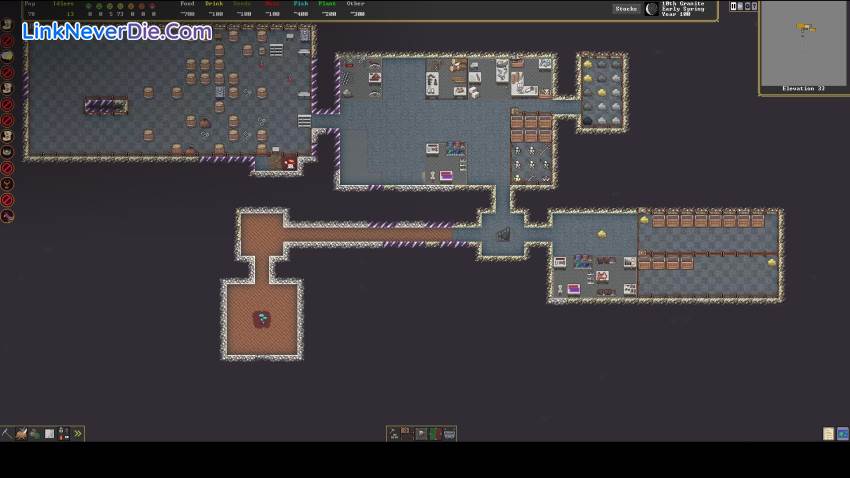 Hình ảnh trong game Dwarf Fortress (screenshot)