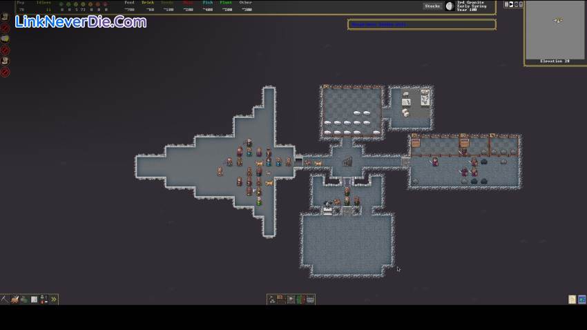 Hình ảnh trong game Dwarf Fortress (screenshot)