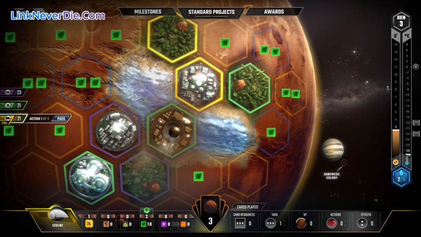 Hình ảnh trong game Terraforming Mars (screenshot)