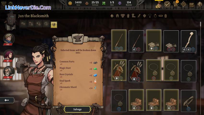 Hình ảnh trong game Gordian Quest (screenshot)