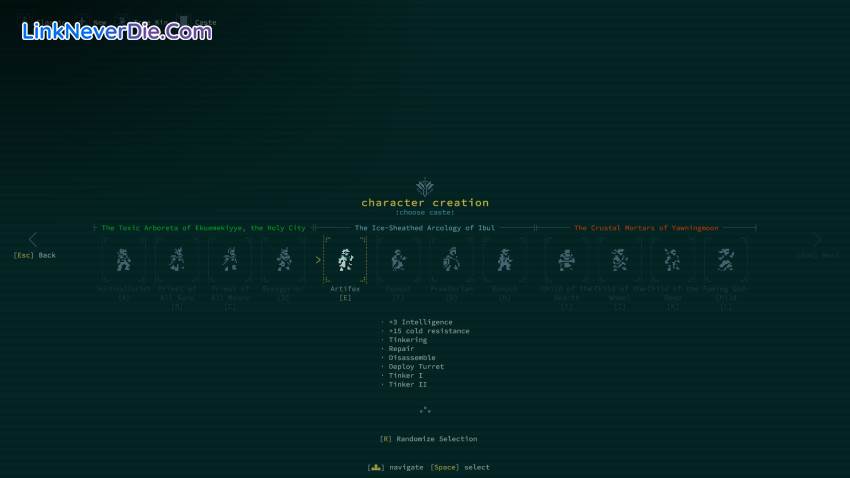 Hình ảnh trong game Caves of Qud (screenshot)