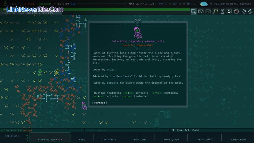 Hình ảnh trong game Caves of Qud (screenshot)