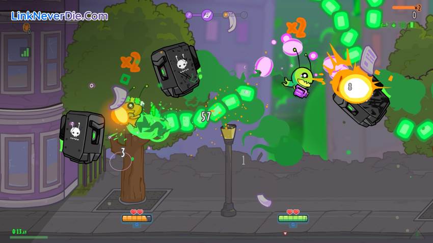 Hình ảnh trong game Alien Hominid Invasion (screenshot)