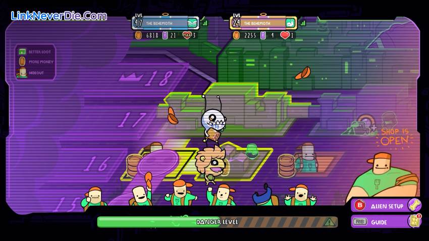 Hình ảnh trong game Alien Hominid Invasion (screenshot)