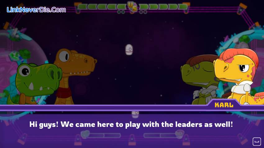 Hình ảnh trong game Dino Galaxy Tennis (screenshot)